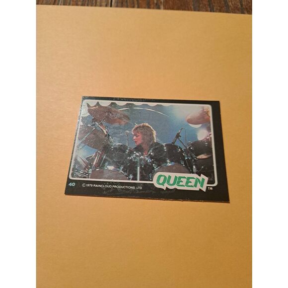 Vintage 1979 Raincloud Productions Queen Trading Card #40 Rock Band Memorabilia - Picture 1 of 3